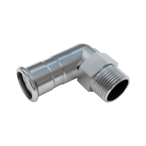 Coude 90° avec con. filetage mâle - ISO 7-1 22 x 3/4"