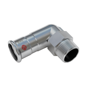 Coude 90° avec con. filetage mâle - ISO 7-1 22 x 3/4"