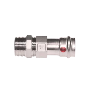 Rohrverschraubung flach dichtend mit kon. AG (R) - ISO 7-1 54 x 2"