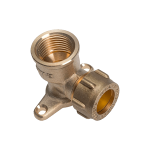 Female Wall Plate Elbow (2 hole) 12 x 1/2"