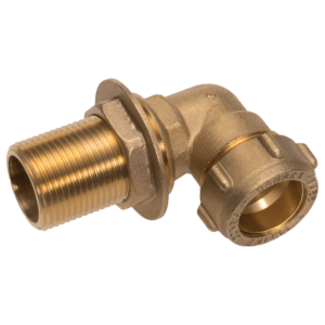 Extended Male Elbow With Back Nut 15 x 1/2 x  38mm