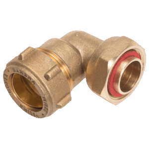 Racor loco Curvo (incluye arandelas) 15 x 1/2"