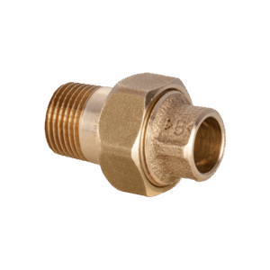 Unión tres piezas con junta cónica HM 12 x 3/8"