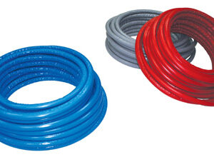 Tubo preaislado (8mm) - Rollos 50m ROJO. 16 x 2mm