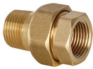 Unión tres piezas sellado metalico 1.1/2”