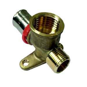 Te con base Fijación F=1/2-PEX 12 -M=3/8"