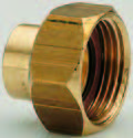 Raccord 2 pièces - douille laiton 16 x 3/4"