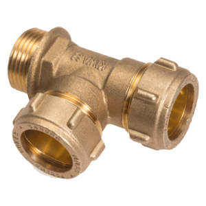 Tee con filetto M laterale 15 x 1/2 x 15mm