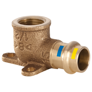 Gomito 90° con flangia 15 x 1/2"