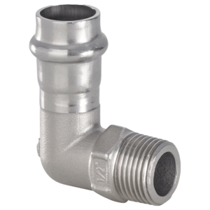 Gomito a 90° con filetto M 15 x 1/2"