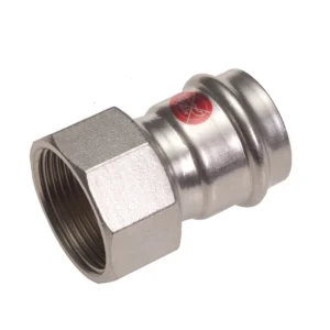 Manicotto con battuta F/ filetto F 15 x 1/2"